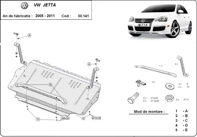 kit distributie golf 4 1.9 tdi alh Scut motor metalic VW Jetta 1.4i, 1.6i, 1.8i, 2,0i, 1.9 TDI, 2.0 TDI 2005-2011