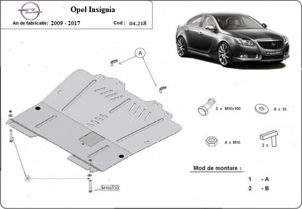 motor opel insignia 2.0 cdti 160 cp Scut motor metalic Opel Insignia A 2008-2017