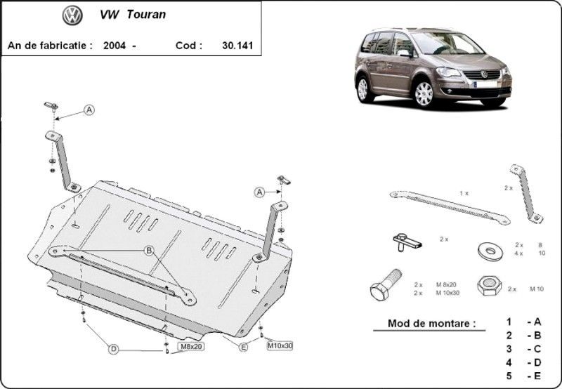 pareri vw touran 1.9 tdi 105 cp Scut motor metalic VW Touran 1.9Tdi, 2.0Tdi 2003-2015