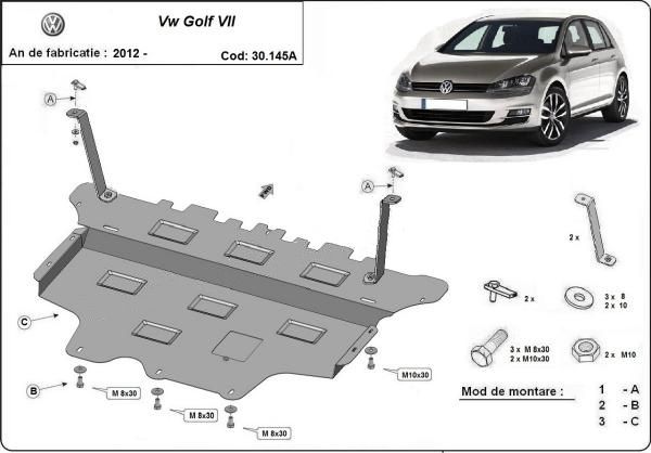 set motor golf 4 1.4 16v pret Scut motor metalic VW Golf 7 Cutie Automata 2012-2019
