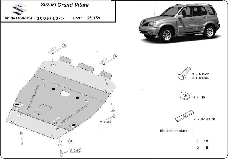 consum suzuki grand vitara 1.9 diesel 2007 Scut motor metalic Suzuki Grand Vitara 2005-2015