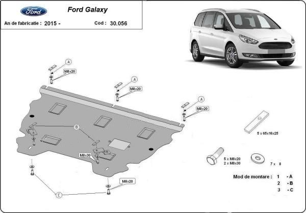 motor ford galaxy 1.9 tdi de vanzare Scut motor metalic Ford Galaxy 2015-prezent