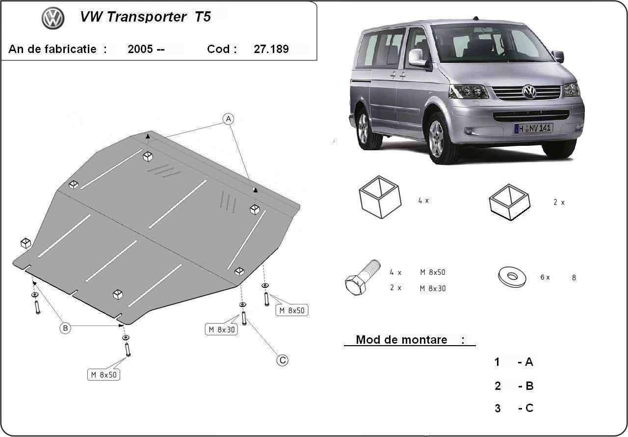 vw transporter t5 1.9 tdi diesel 8+1 Scut motor metalic VW Transporter T5 2003-2015