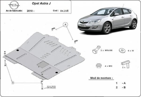 bara fata opel astra j sport tourer Scut motor metalic Opel Astra J 2009-2015