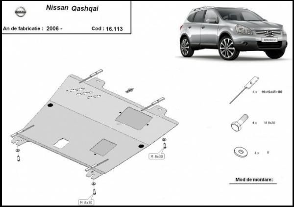 cantitate ulei motor nissan qashqai 2.0 dci Scut motor metalic Nissan Qashqai J10 2006-2013
