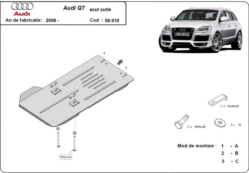de ce se blocheaza cutia de viteze Scut metalic pentru cutia de viteze Audi Q7 2006-2015