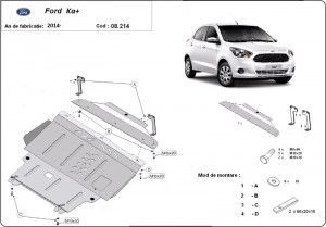 Default Category, Scut motor metalic Ford Ka+ III 2014-prezent - autogedal.ro
