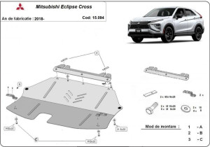 Scuturi Metalice Auto Mitsubishi, Scut motor metalic Mitsubishi Eclipse Cross 2017-prezent - autogedal.ro