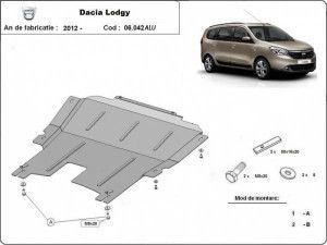 Default Category, Scut motor aluminiu Dacia Lodgy 2012-prezent - autogedal.ro