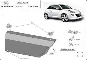 Scuturi Metalice Auto Opel, Scut motor metalic Opel Adam 2012-2019 - autogedal.ro