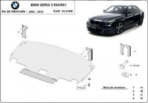 Default Category, Scut motor metalic cu bara M Bmw Seria 5 E60/E61 2003-2010 - autogedal.ro