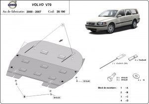 Default Category, Scut motor metalic Volvo V70 2000-2007 - autogedal.ro