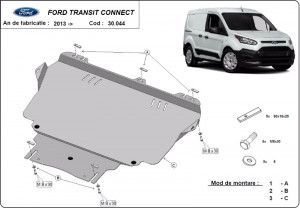 Scuturi Metalice Auto, Scut motor metalic Ford Transit Connect 2014-2022 - autogedal.ro