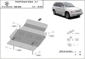 Scuturi Metalice Auto Suzuki Grand Vitara, Scut motor metalic Suzuki Grand Vitara XL-7 2005-2009 - autogedal.ro