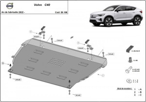 Default Category, Scut motor metalic Volvo C40 2022-prezent - autogedal.ro