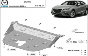Scuturi Metalice Auto, Scut motor metalic Mazda 3 2013-2018 - autogedal.ro