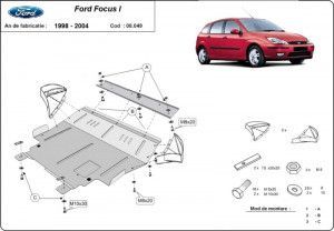 Default Category, Scut motor metalic Ford Focus I 1998-2005 - autogedal.ro