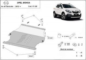 Scuturi Metalice Auto Opel Mokka, Scut motor metalic Opel Mokka 2012-2019 - autogedal.ro