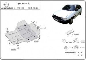 Scuturi Metalice Auto Opel, Scut motor metalic Opel Astra F 1991-2002 - autogedal.ro