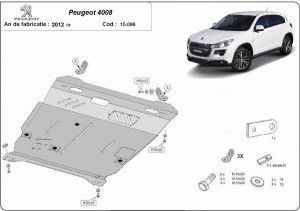 Scuturi Metalice Auto Peugeot 4008, Scut motor metalic Peugeot 4008 2012-2018 - autogedal.ro