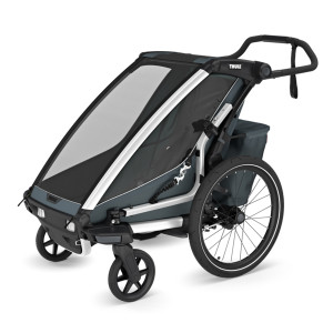 Transport copii - Carucioare multisport, Carucior multisport Thule Chariot Cross 2, Dark Slate - autogedal.ro