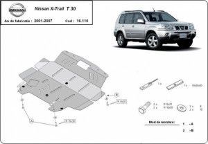 Scuturi Metalice Auto Nissan X-Trail, Scut motor metalic Nissan X-Trail T30 2001-2007 - autogedal.ro