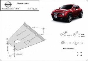 Scuturi Metalice Auto, Scut motor metalic Nissan Juke 2010-2019 - autogedal.ro