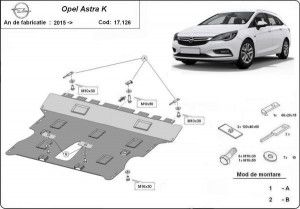 Scuturi Metalice Auto Opel Astra, Scut motor metalic Opel Astra K 2015-2021 - autogedal.ro