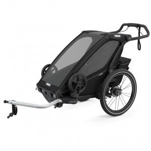 Transport copii, Carucior multisport Thule Chariot Sport 1, Midnight Black - autogedal.ro