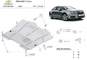 Scuturi Metalice Auto Chevrolet, Scut motor metalic Chevrolet Cruze 2009-2016 - autogedal.ro