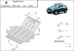 Scuturi Metalice Auto Suzuki Vitara, Scut motor metalic Suzuki Vitara 1988-1999 - autogedal.ro