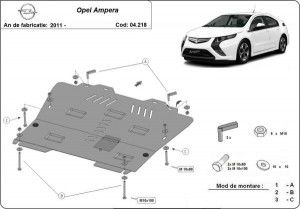 Scuturi Metalice Auto Opel, Scut motor metalic Opel Ampera 2011-2019 - autogedal.ro