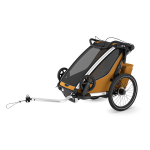 Transport copii, Carucior multisport single Thule Chariot Sport 2, Natural Gold - autogedal.ro