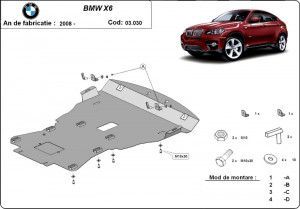 Scuturi Metalice Auto BMW X6, Scut motor metalic Bmw X6 E71 2008-2014 - autogedal.ro