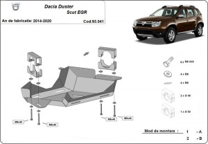 Scuturi Metalice Auto, Scut metalic clapeta EGR Dacia Duster 2018-2020 - autogedal.ro