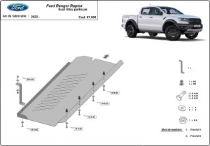 Scuturi Metalice Auto Ford, Scut metalic filtru particule Ford Ranger Raptor 2020-2023 - autogedal.ro