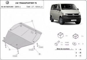 Default Category, Scut motor aluminiu VW Transporter T6 2015-prezent - autogedal.ro