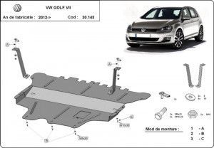 Scuturi Metalice Auto Volkswagen, Scut motor metalic VW Golf 7 Cutie Manuala 2012-2019 - autogedal.ro
