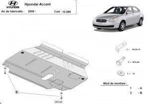 Scuturi Metalice Auto, Scut motor metalic Hyundai Accent 2006-2010 - autogedal.ro
