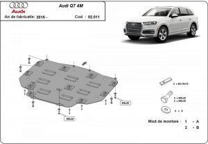 Scuturi Metalice Auto Audi Q7, Scut metalic pentru cutia de viteze Audi Q7 2015-prezent - autogedal.ro