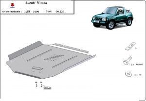 Scuturi Metalice Auto Suzuki Vitara, Scut metalic cutie de viteze Suzuki Vitara 1988-1999 - autogedal.ro