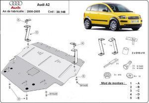 Scuturi Metalice Auto Audi A2, Scut motor metalic Audi A2 2000-2005 - autogedal.ro