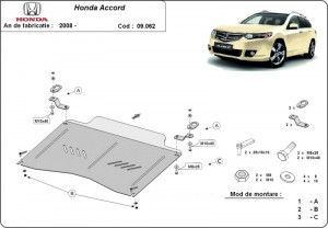 Scuturi Metalice Auto Honda, Scut metalic motor si cutie de viteze Honda Accord 2008-2015 - autogedal.ro