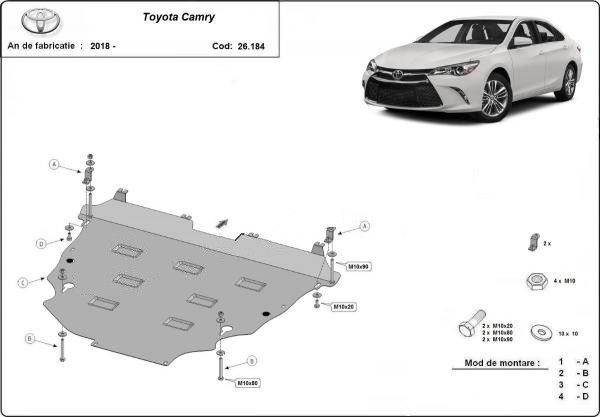 Scut motor metalic Toyota Camry 2019-prezent