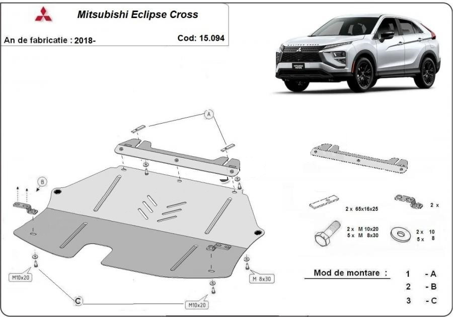 Scut motor metalic Mitsubishi Eclipse Cross 2017-prezent