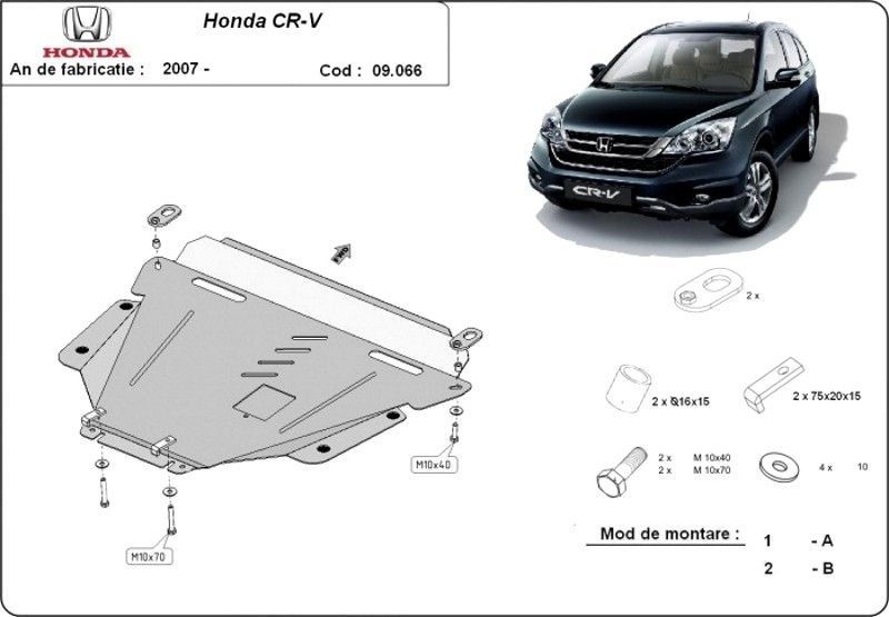 Scut motor metalic Honda CR-V 2007-2016