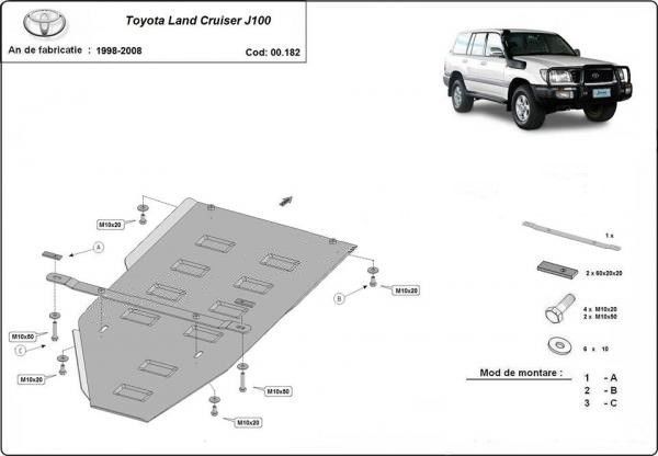 Scut metalic Cutie de Viteze Toyota Land Cruiser J100 1998-2008