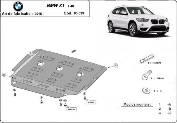 Scut motor metalic Bmw X1 F48 2015-2022