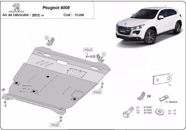 Scut motor metalic Peugeot 4008 2012-2018