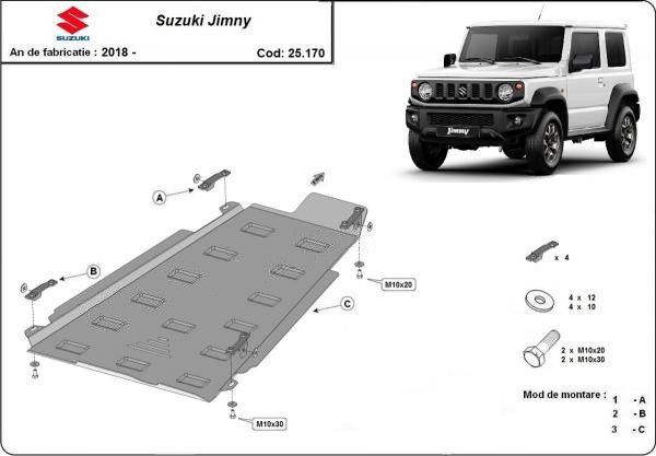 Scut metalic cutie de viteze si reductor Suzuki Jimny 2018-prezent